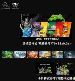 1/20 Scale World Zukan Ash Ketchum's Team Series 002 Sinnoh Region - Pokemon Statue - poképark Studio