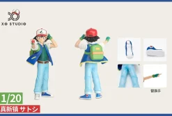 1/20 Scale World Zukan Ash Ketchum & Evolution of Charizard Set - Pokemon Statue - XO Studio