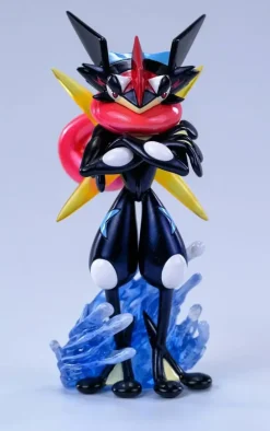 1/20 Scale World Zukan Ash's Greninja & Greninja - Pokemon Resin Statue - PoPoWa Studio