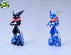 1/20 Scale World Zukan Ash's Greninja & Greninja - Pokemon Resin Statue - PoPoWa Studio