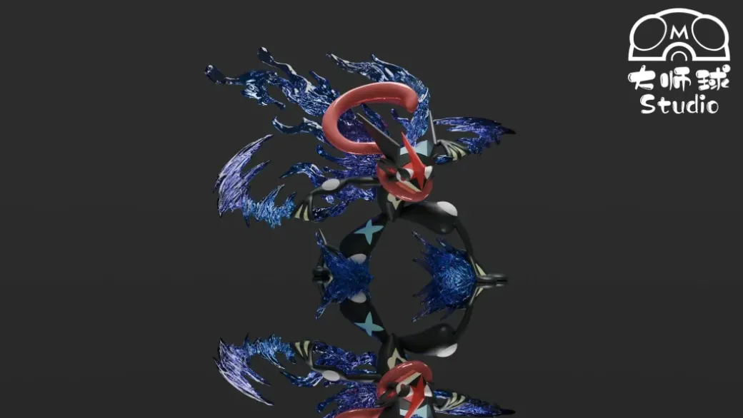 1/20 Scale World Zukan Ash's Greninja - Pokemon Resin Statue - ChaoJiQiu Studio