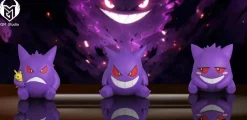 1/20 Scale World Zukan Bad Mood & Evil Smiling & Shy Gengar - Pokemon Statue - GM-Studio