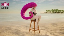 1/20 Scale World Zukan Beach Jessie - Pokemon Resin Statue - TS Studios