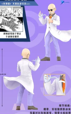 1/20 Scale World Zukan Blaine & Mewtwo & Mew & Meowth - Pokemon Resin Statue - QN Studios