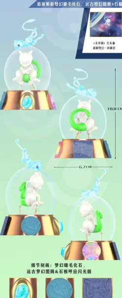 1/20 Scale World Zukan Blaine & Mewtwo & Mew & Meowth - Pokemon Resin Statue - QN Studios