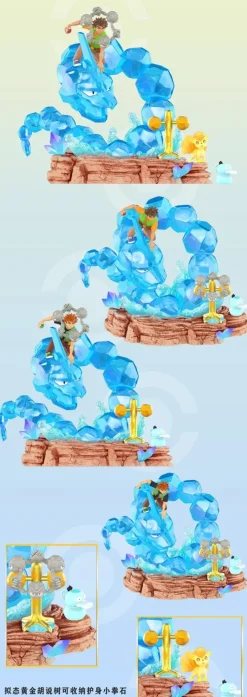 1/20 Scale World Zukan Brock & Geodude & Onix & Crystal Onix & Vulpix & Kalos & Alola Honorary Sword Badge - Pokemon Resin Statue - QN Studios