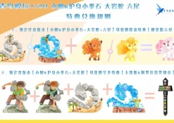 1/20 Scale World Zukan Brock & Geodude & Onix & Crystal Onix & Vulpix & Kalos & Alola Honorary Sword Badge - Pokemon Resin Statue - QN Studios