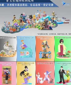 1/20 Scale World Zukan Brock & Geodude & Onix & Crystal Onix & Vulpix & Kalos & Alola Honorary Sword Badge - Pokemon Resin Statue - QN Studios