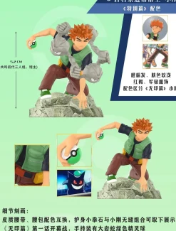 1/20 Scale World Zukan Brock & Geodude & Onix & Crystal Onix & Vulpix & Kalos & Alola Honorary Sword Badge - Pokemon Resin Statue - QN Studios