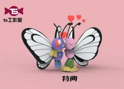 1/20 Scale World Zukan Butterfree Family - Pokemon Resin Statue - TS Studios