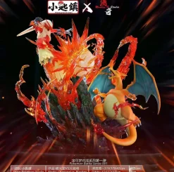 1/20 Scale World Zukan Charizard VS Blaziken - Pokemon Resin Statue - Pokemon Studio