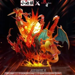 1/20 Scale World Zukan Charizard VS Blaziken - Pokemon Resin Statue - Pokemon Studio