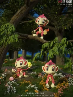 1/20 Scale World Zukan Chimchar Set - Pokemon Statue - ZaoWuGuan Studio