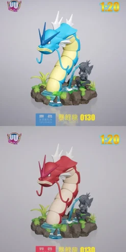 1/20 Scale World Zukan Closing Mouth Gyarados - Pokemon Statue - UU Studio