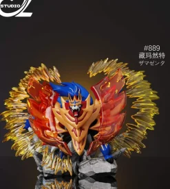 1/20 Scale World Zukan Crowned Sword Zacian & Crowned Shield Zamazenta - Pokemon Resin Statue - CZ Studio