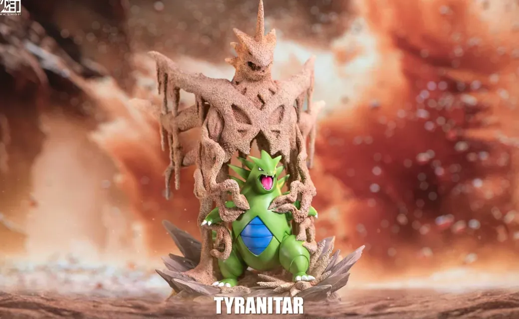 1/20 Scale World Zukan Desert King Tyranitar - Pokemon Statue - CM Studio