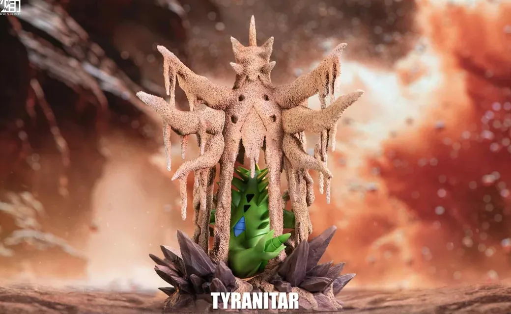 1/20 Scale World Zukan Desert King Tyranitar - Pokemon Statue - CM Studio