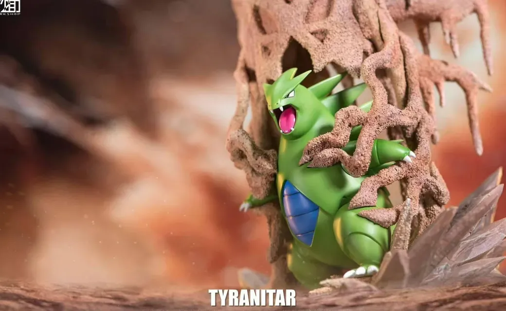 1/20 Scale World Zukan Desert King Tyranitar - Pokemon Statue - CM Studio