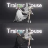 1/20 Scale World Zukan Diantha & Mega Gardevoir - Pokemon Statue - Trainer House Studios