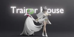 1/20 Scale World Zukan Diantha & Mega Gardevoir - Pokemon Statue - Trainer House Studios