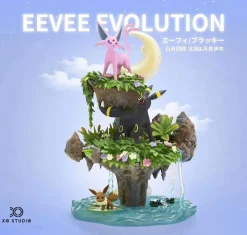 1/20 Scale World Zukan Eevee & Espeon & Umbreon - Pokemon Resin Statue - XO Studio