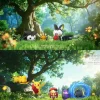 1/20 Scale World Zukan Electric Type Mouse Family - Pokemon Statue - ZaoWuGuan Studio