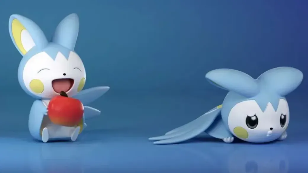 1/20 Scale World Zukan Electric Type Mouse Family - Pokemon Statue - ZaoWuGuan Studio
