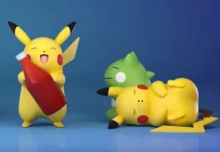 1/20 Scale World Zukan Electric Type Mouse Family - Pokemon Statue - ZaoWuGuan Studio