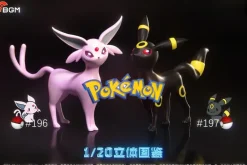 1/20 Scale World Zukan Espeon & Umbreon - Pokemon Statue - BGM-Studio