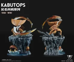 1/20 Scale World Zukan Evolution of Omanyte Set & Kabutops Set - Pokemon Resin Statue - Wonder Studio