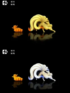 1/20 Scale World Zukan Evolution of Ninetales Set - Pokemon Resin Statue - ZR Studios