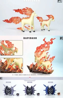 1/20 Scale World Zukan Evolution of Rapidash Set & Cloyster Set - Pokemon Resin Statue - VS Studio