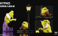 1/20 Scale World Zukan Evolution of Dusk Form Lycanroc Set & Drowzee Set & Orthworm - Pokemon Resin Statue - Wonder Studio