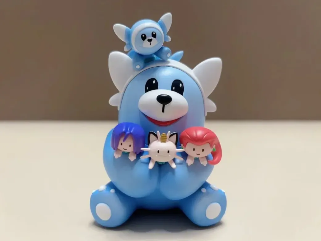 1/20 Scale World Zukan Evolution of Stufful Set - Pokemon Resin Statue - Team Rocket Studio