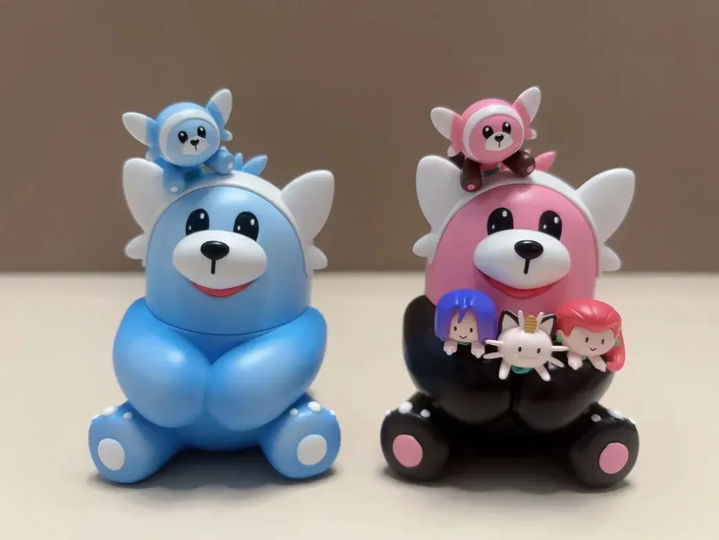 1/20 Scale World Zukan Evolution of Stufful Set - Pokemon Resin Statue - Team Rocket Studio