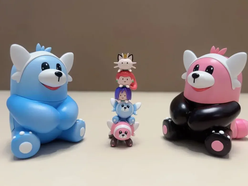 1/20 Scale World Zukan Evolution of Stufful Set - Pokemon Resin Statue - Team Rocket Studio