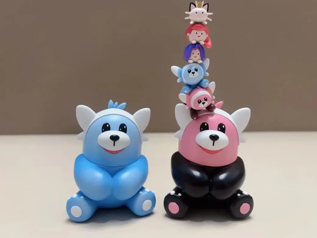1/20 Scale World Zukan Evolution of Stufful Set - Pokemon Resin Statue - Team Rocket Studio