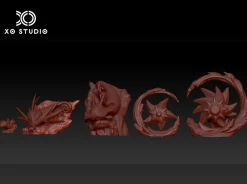 1/20 Scale World Zukan Evolution of Kingdra Set & Starmie Set - Pokemon Resin Statue - XO Studio