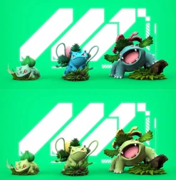 1/20 Scale World Zukan Evolution of Bulbasaur Set - Pokemon Resin Statue - MZ Studio
