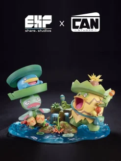 1/20 Scale World Zukan Evolution of Ludicolo Set - Pokemon Resin Statue - EXP Share Studios