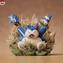 1/20 Scale World Zukan Evolution of Snorlax Set - Pokemon Statue - GuangZhu Studio
