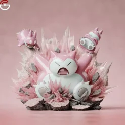 1/20 Scale World Zukan Evolution of Snorlax Set - Pokemon Statue - GuangZhu Studio