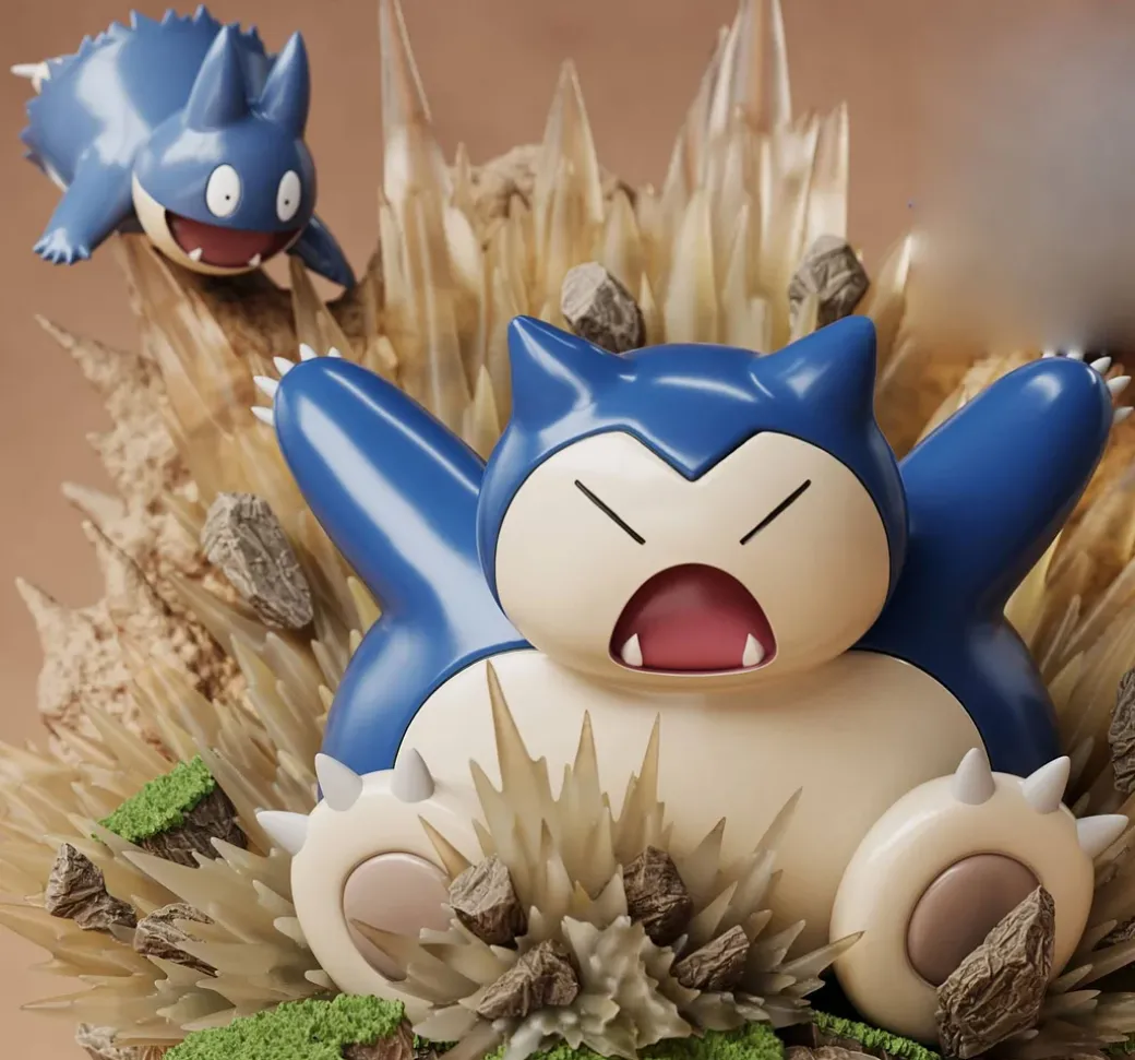1/20 Scale World Zukan Evolution of Snorlax Set - Pokemon Statue - GuangZhu Studio
