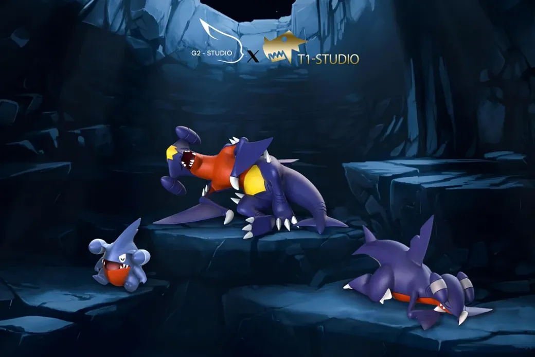 1/20 Scale World Zukan Evolution of Golduck Set & Persian Set & Garchomp Set - Pokemon Statue - G2 Studio