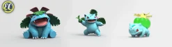 1/20 Scale World Zukan Evolution of Venusaur Set & Pikachu - Pokemon Statue - EC-Studio