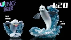 1/20 Scale World Zukan Evolution of Marill & Raichu & Rhydon & Dewgong Set - Pokemon Statue - UING Studios