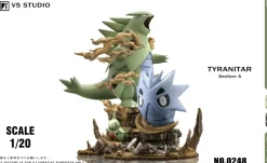 1/20 Scale World Zukan Evolution of Tyranitar Set - Pokemon Resin Statue - VS Studio