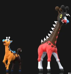 1/20 Scale World Zukan Evolution of Farigiraf Set - Pokemon Statue - Wonder Studio