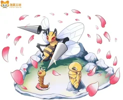 1/20 Scale World Zukan Evolution of Beedrill Set - Pokemon Resin Statue - PU Studio