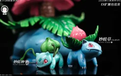 1/20 Scale World Zukan Evolution of Venusaur Set - Pokemon Resin Statue - Wang Wang Studio